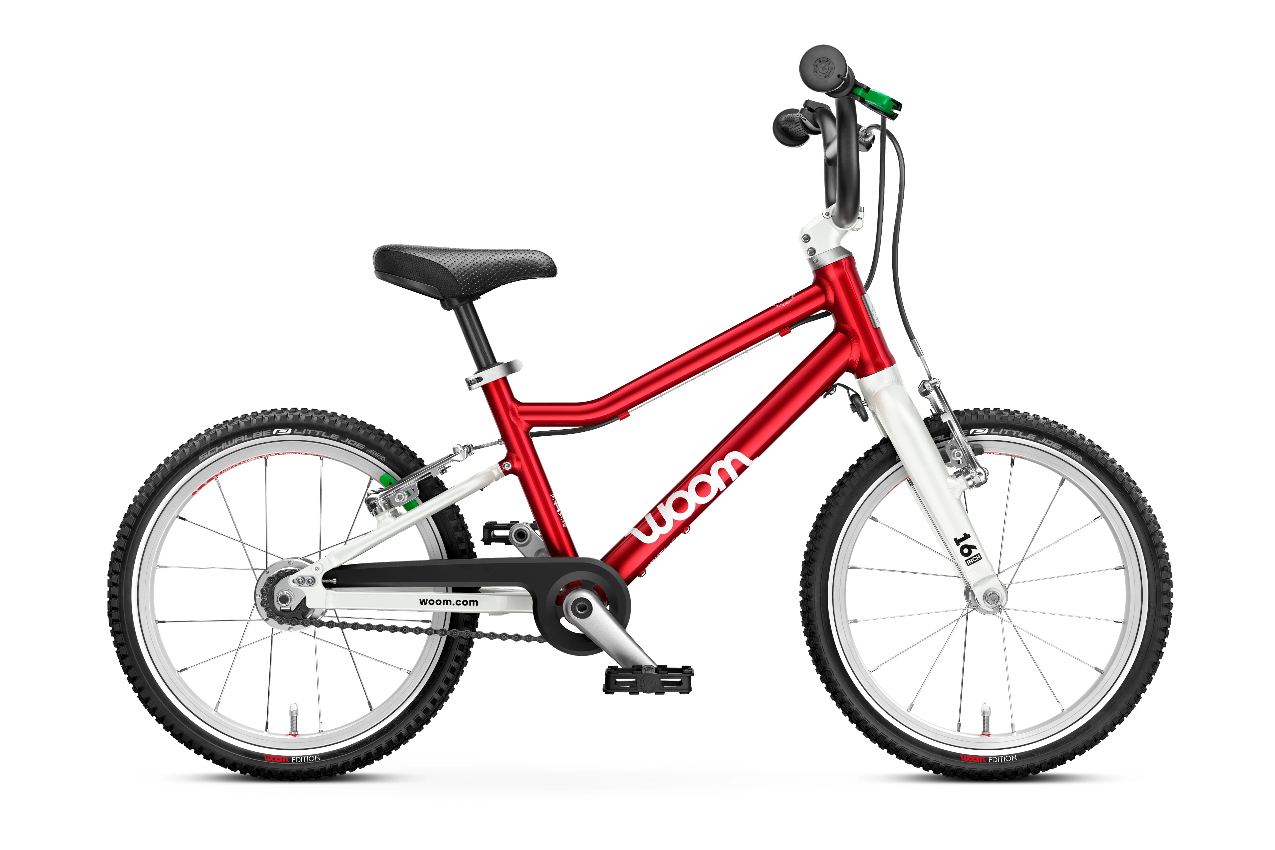 Bicicleta copii Woom 3 Automagic, 16 inch, Rosu Anodizat [1]