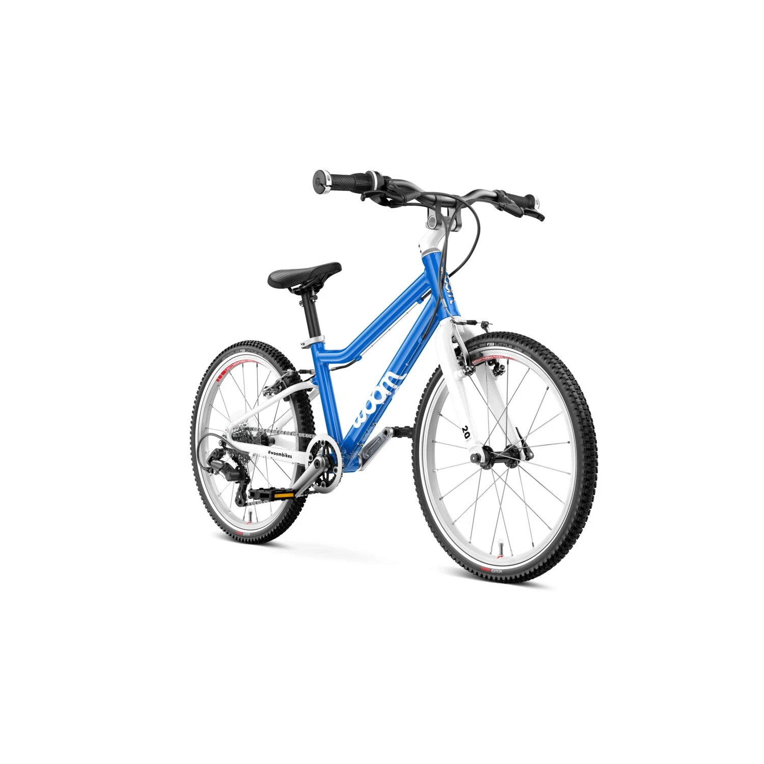 Bicicleta copii Woom 4, 20 inch, Albastru [2]