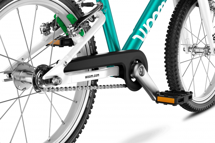 Bicicleta copii Woom GO 3 Automagic, 16 inch, Turcoaz metalic [7]