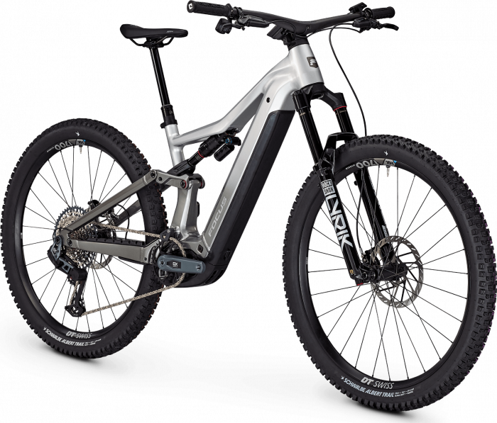 Bicicleta electrica Focus JAM2 6.0, baterie 600 Wh, nepal silver/steel grey, XL, 46cm [2]