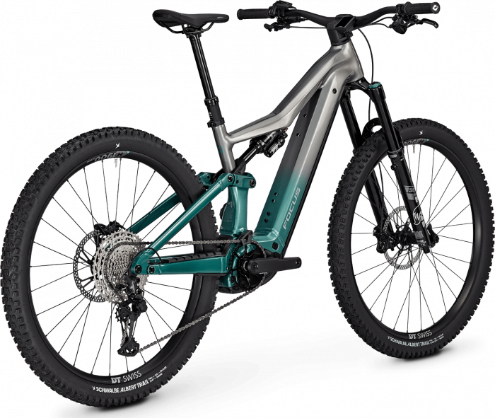Bicicleta electrica Focus JAM2 6.9, baterie 800 Wh, nepal silver/emerald green, M, 42cm [3]