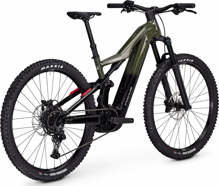 Bicicleta electrica Focus Thron2 6.7, baterie 600 Wh, urban green/magic black, S, 39cm [3]