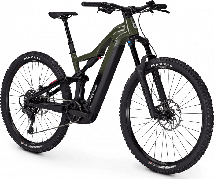 Bicicleta electrica Focus Thron2 6.7, baterie 600 Wh, urban green/magic black, S, 39cm [2]