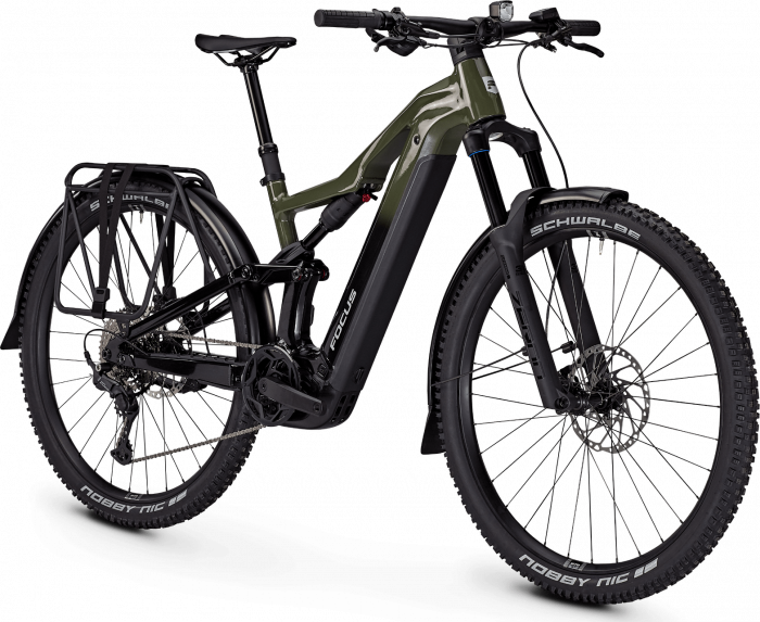 Bicicleta electrica Focus Thron2 6.7 EQP, baterie 600 Wh, urban green/magic black, M, 42cm [2]