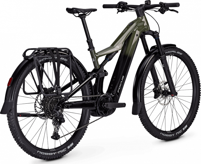 Bicicleta electrica Focus Thron2 6.7 EQP, baterie 600 Wh, urban green/magic black, M, 42cm [3]