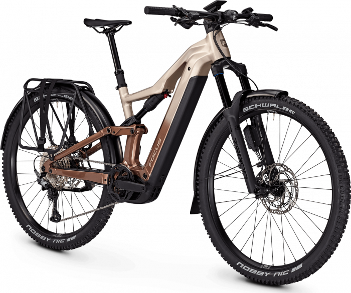 Bicicleta electrica Focus Thron2 6.8 EQP ABS, baterie 800 Wh, adamant silver/platinum bronze, S, 39cm [2]