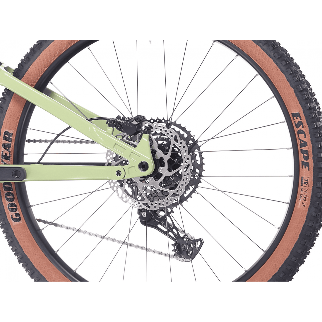 Bicicleta Rock Machine Blizz 27 FS 50, roti 27.5", Matte Jade Green 34cm (XS) [2]