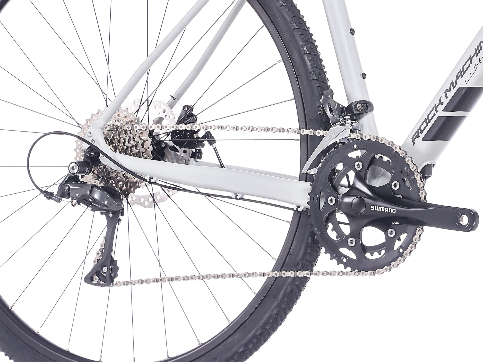 Bicicleta Rock Machine Lukk 20 Flat Bar 28" Matte Mouse Grey 52cm, (L) [6]