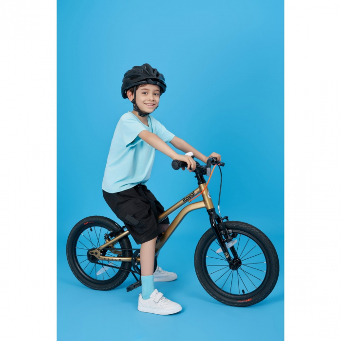 Bicicleta Royal Baby Kable-Belt, 16 inch, Albastru [5]