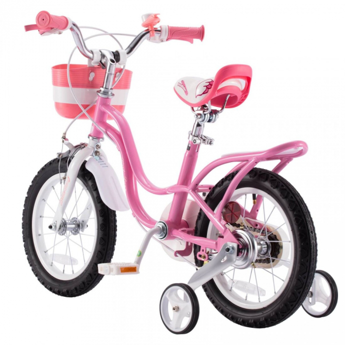 Bicicleta Royal Baby Little Swan Coaster Brake, 14 inch, Roz [3]