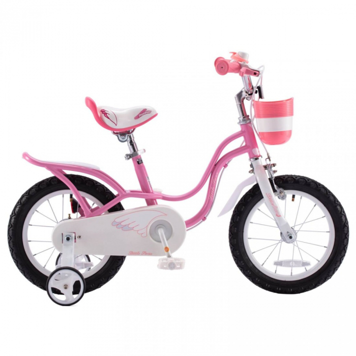 Bicicleta Royal Baby Little Swan Coaster Brake, 14 inch, Roz [2]