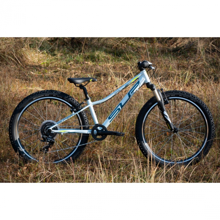 Bicicleta Superior Racer XC 24 Gloss White/Blue/Neon Yellow [2]