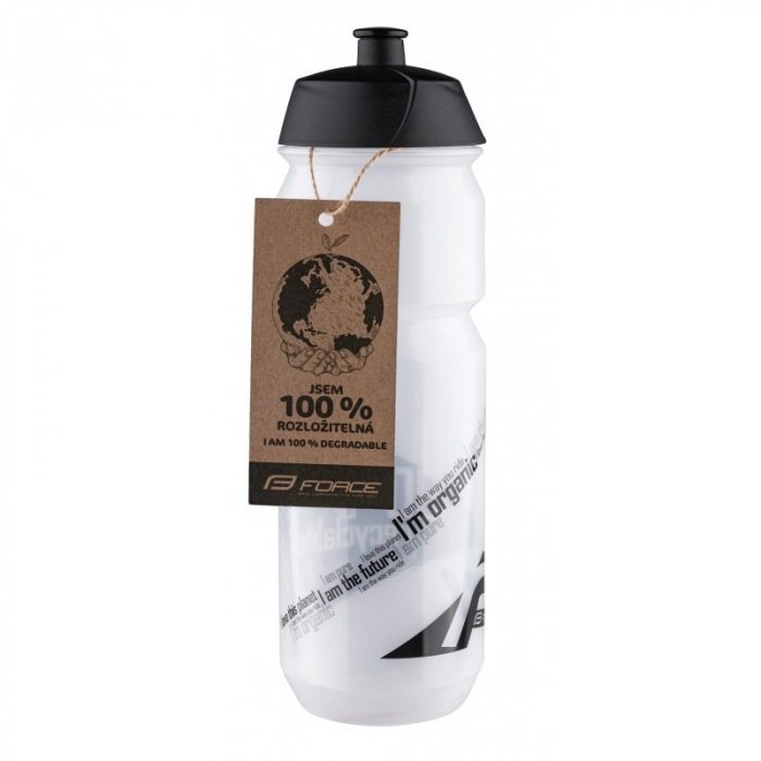 Bidon Force Bio 0.75l transparent/negru [2]