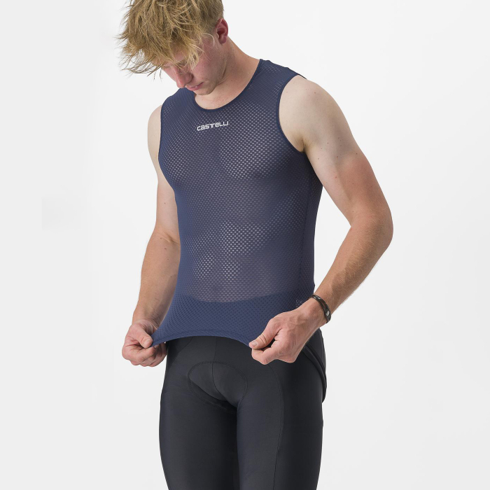 Bluza de corp fara maneci Castelli PRO Mesh 2.0 SL, pentru barbati, albastru belgian, M [4]