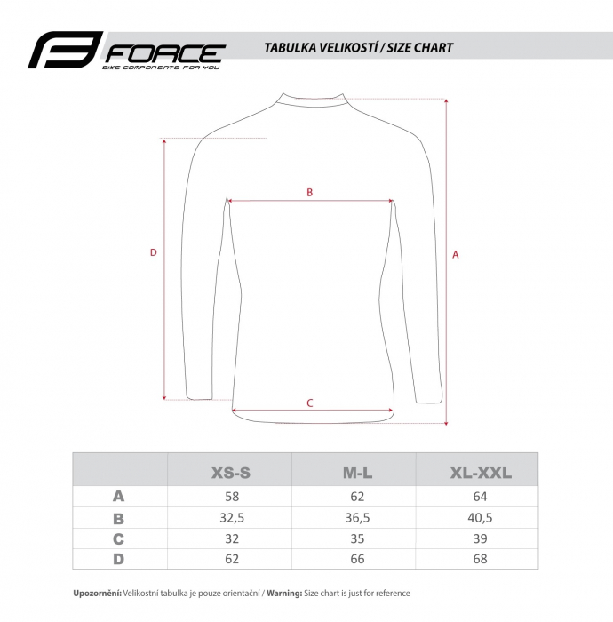 Bluza corp Force Snowstorm, negru, M-L [3]