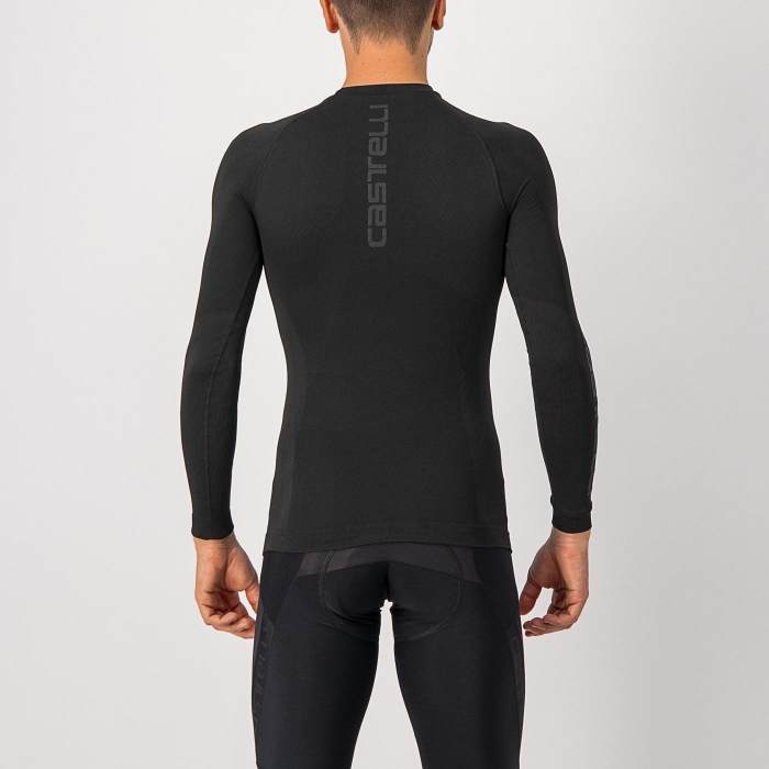 Bluza de corp cu maneca lunga Castelli Core Seamless, negru, S/M [2]