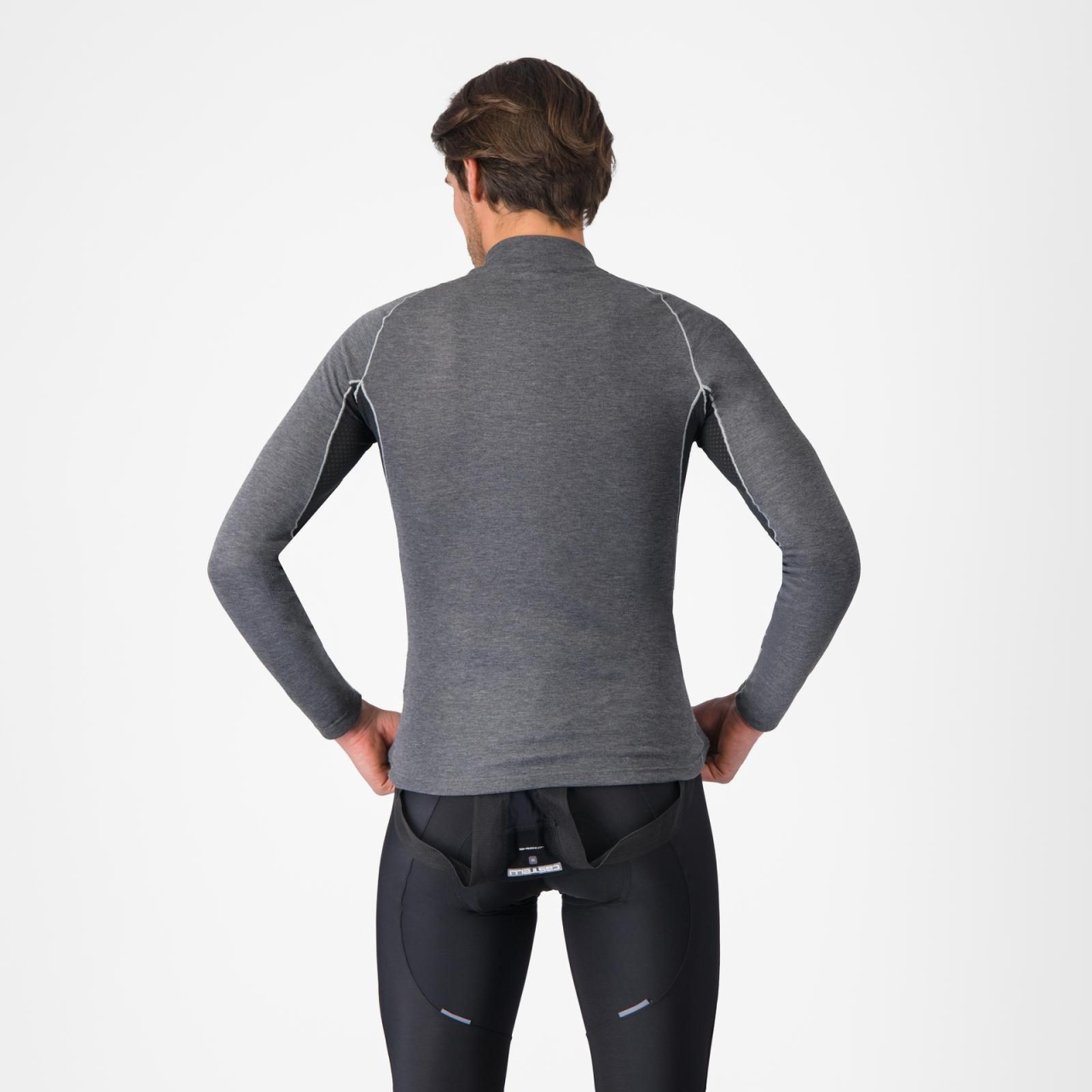 Bluza de corp cu maneca lunga Castelli Flanders 2 LS, pt barbati, gri, L [2]