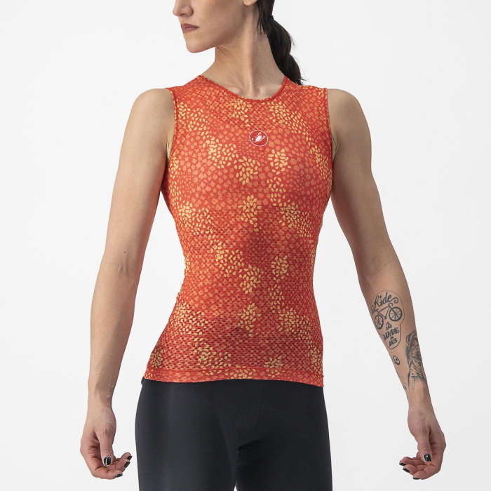 Bluza de corp fara maneci Castelli Pro Mesh 4 W SL, de dama, Portocaliu, S [3]