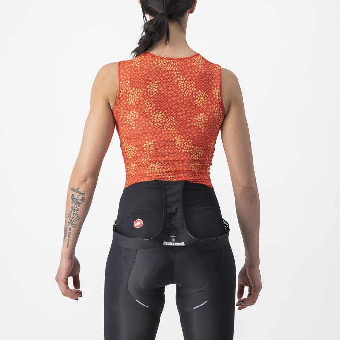 Bluza de corp fara maneci Castelli Pro Mesh 4 W SL, de dama, Portocaliu, S [2]