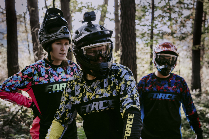 Bluza cu maneca lunga Force Reckless, Negru/Galben/Gri, M [6]