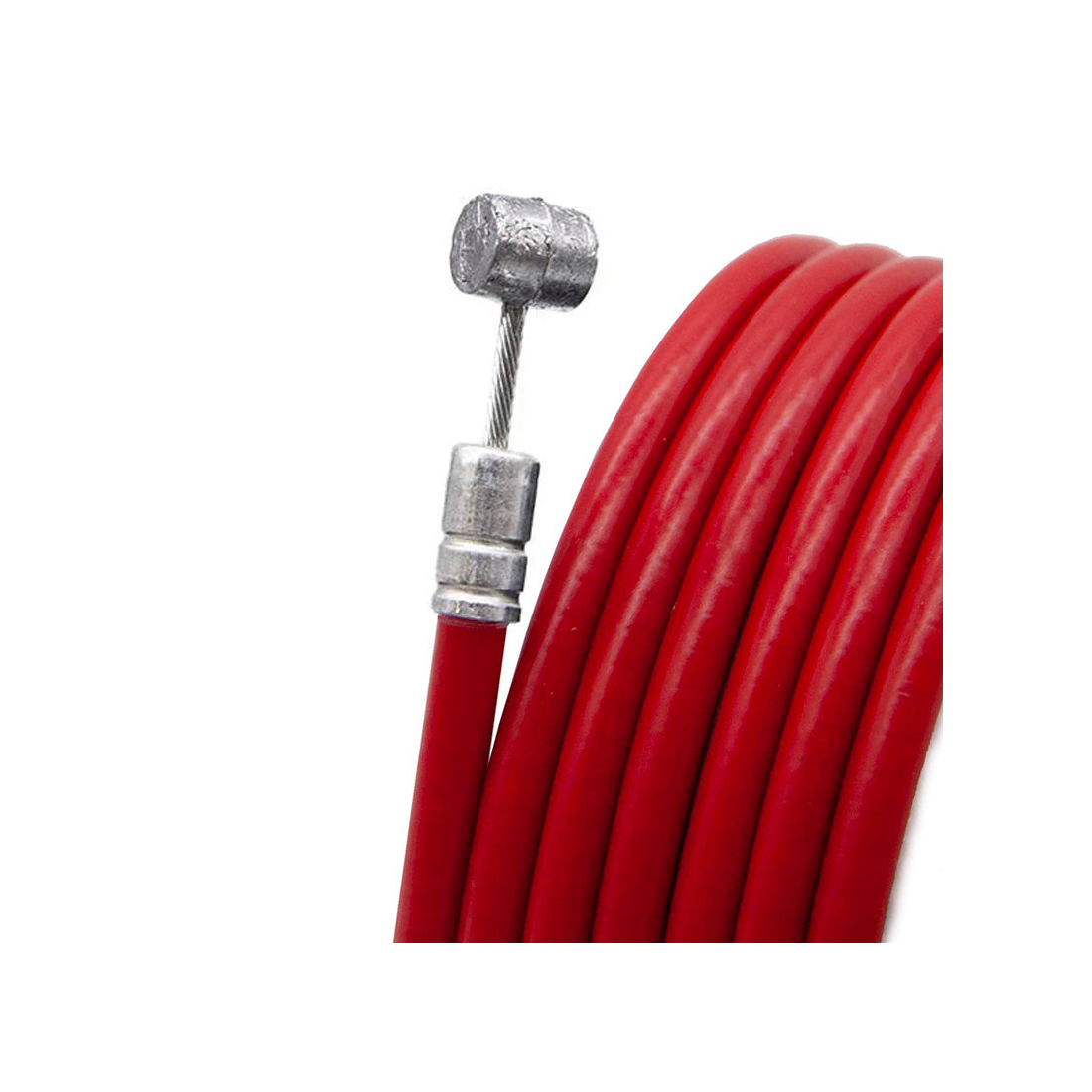 Cablu + camasa frana 180cm rosie [2]