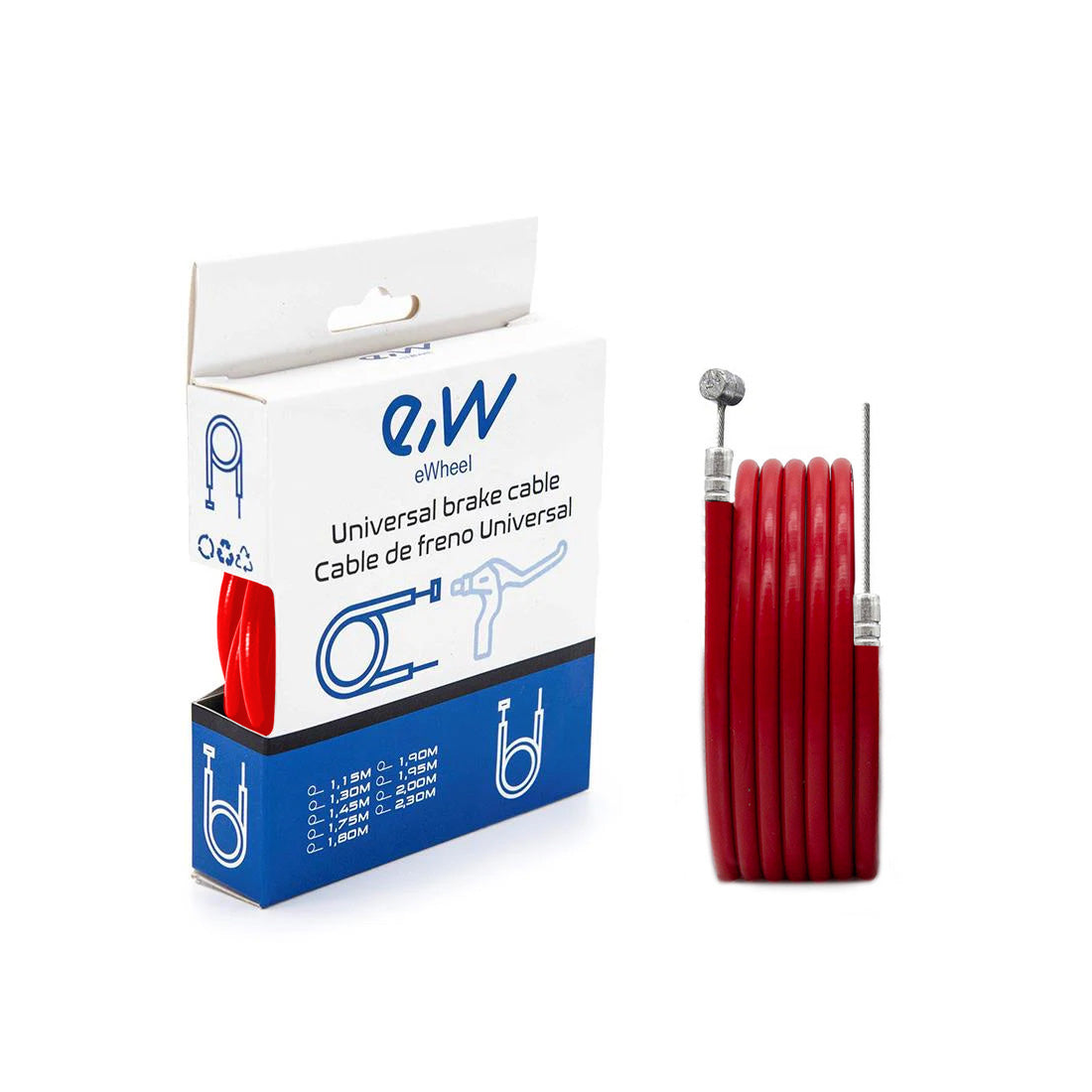 Cablu + camasa frana 180cm rosie [3]