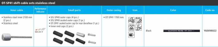 Set cablu si camasa schimbator Shimano Road Sus, Negru [3]