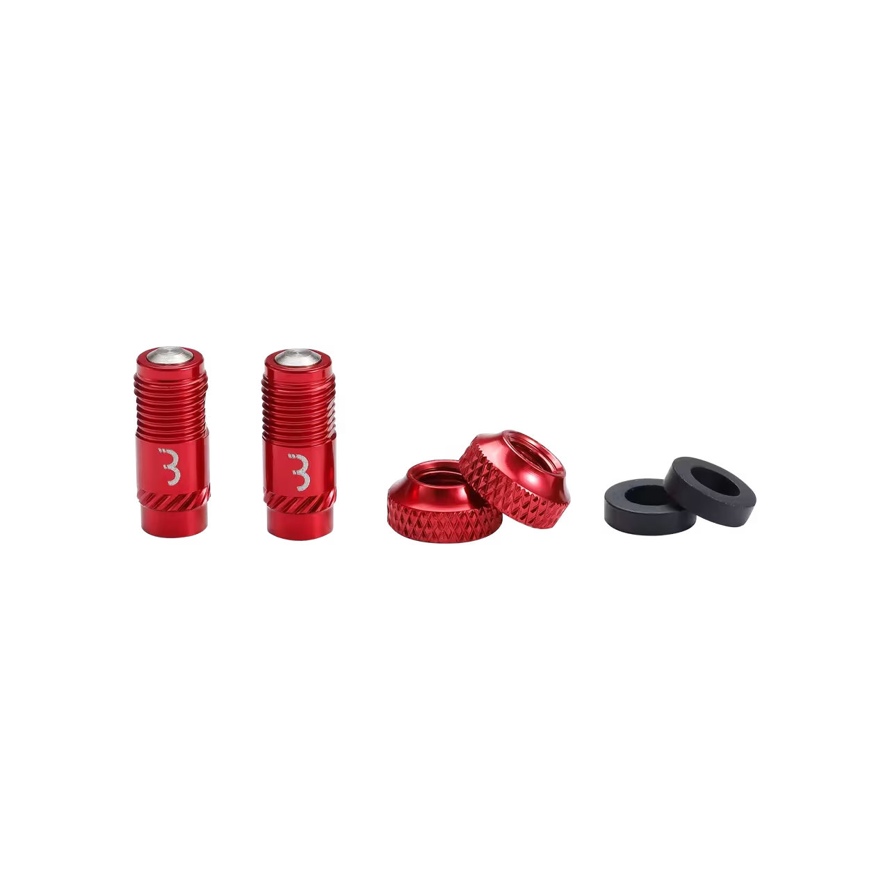 Capace valva BBB CoreCap set 2 bucati rosii [3]