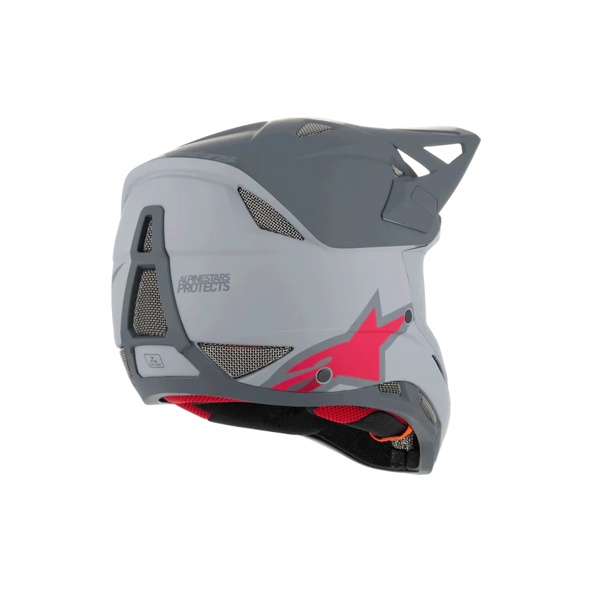 Casca Alpinestars Missile Tech Racer Helmet Light Gray Dark Gray Matt M [2]