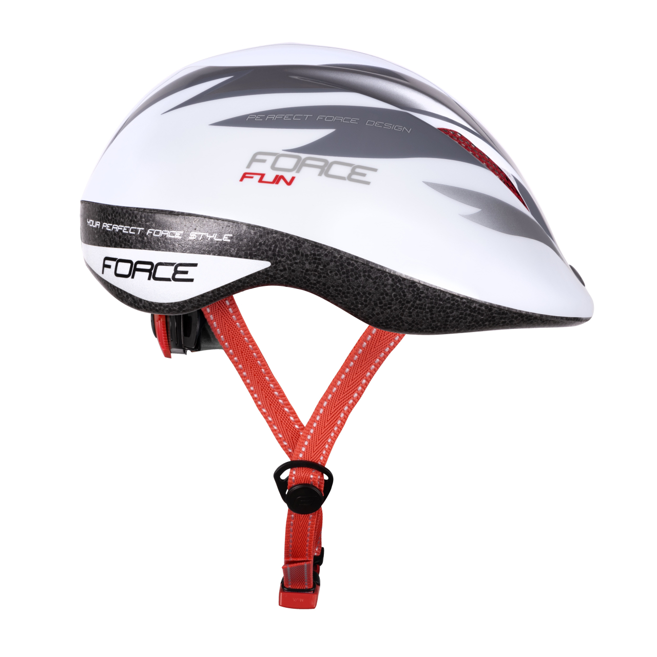 Casca copii Force Fun Stripes alb/gri M [2]