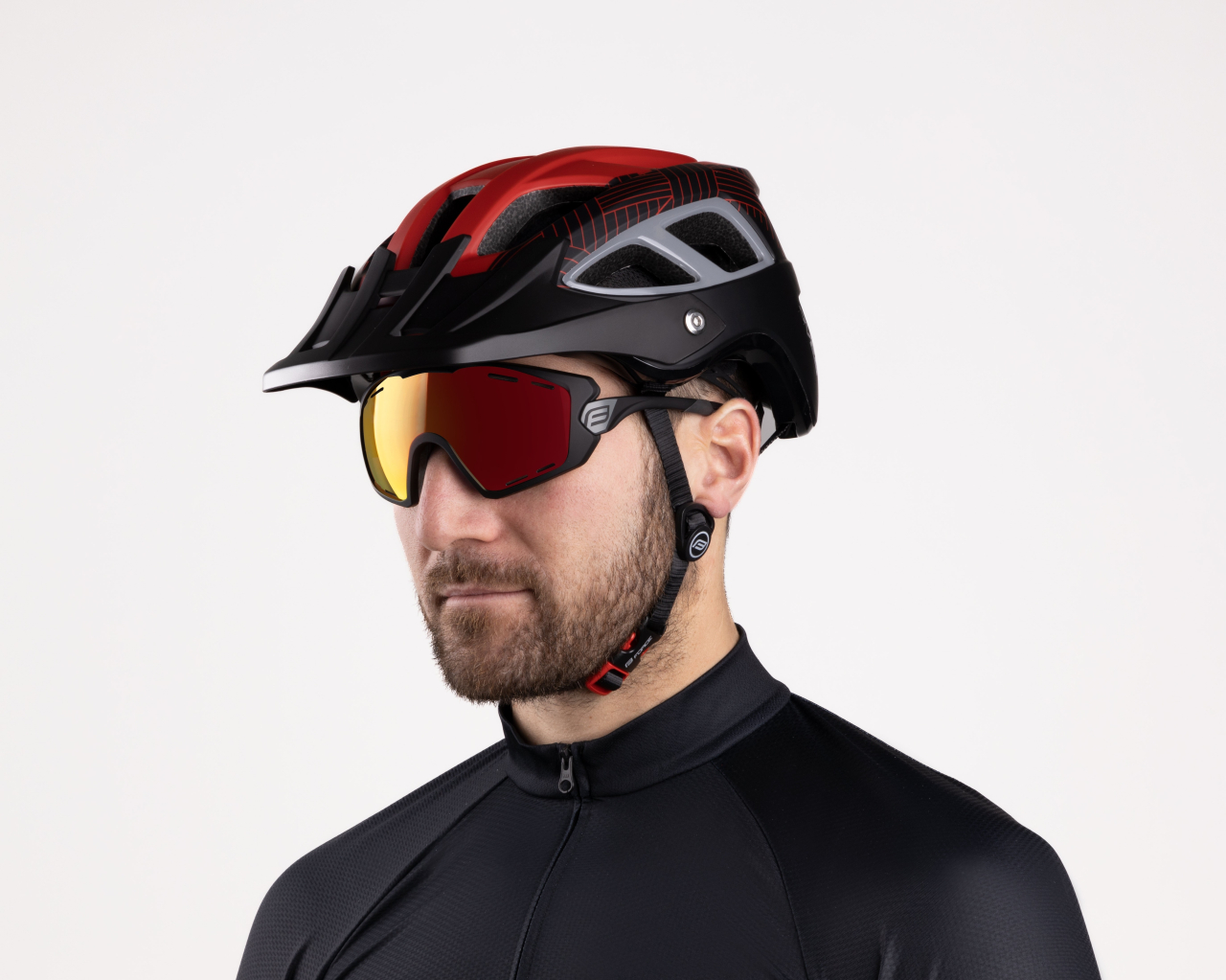 Casca Force Aves MTB E-bike, rosu/negru mat L/XL [7]