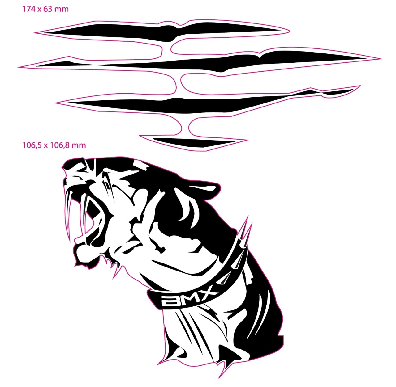 Casca Force BMX fluorescent lucios S/M [7]