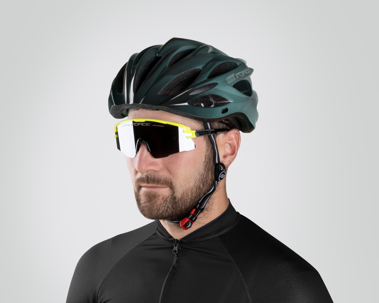 Casca Force Bull Hue negru/turcoaz S-M (54-58 cm) [8]