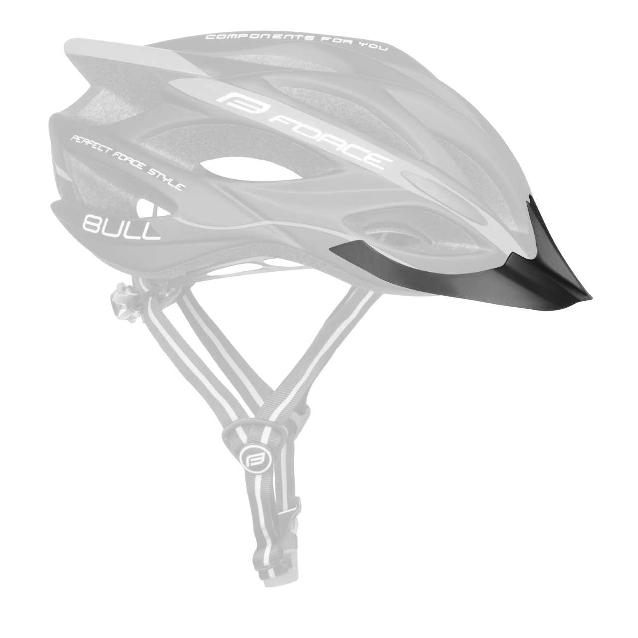 Casca Force Bull negru/alb/rosu S/M (54-58 cm) [6]