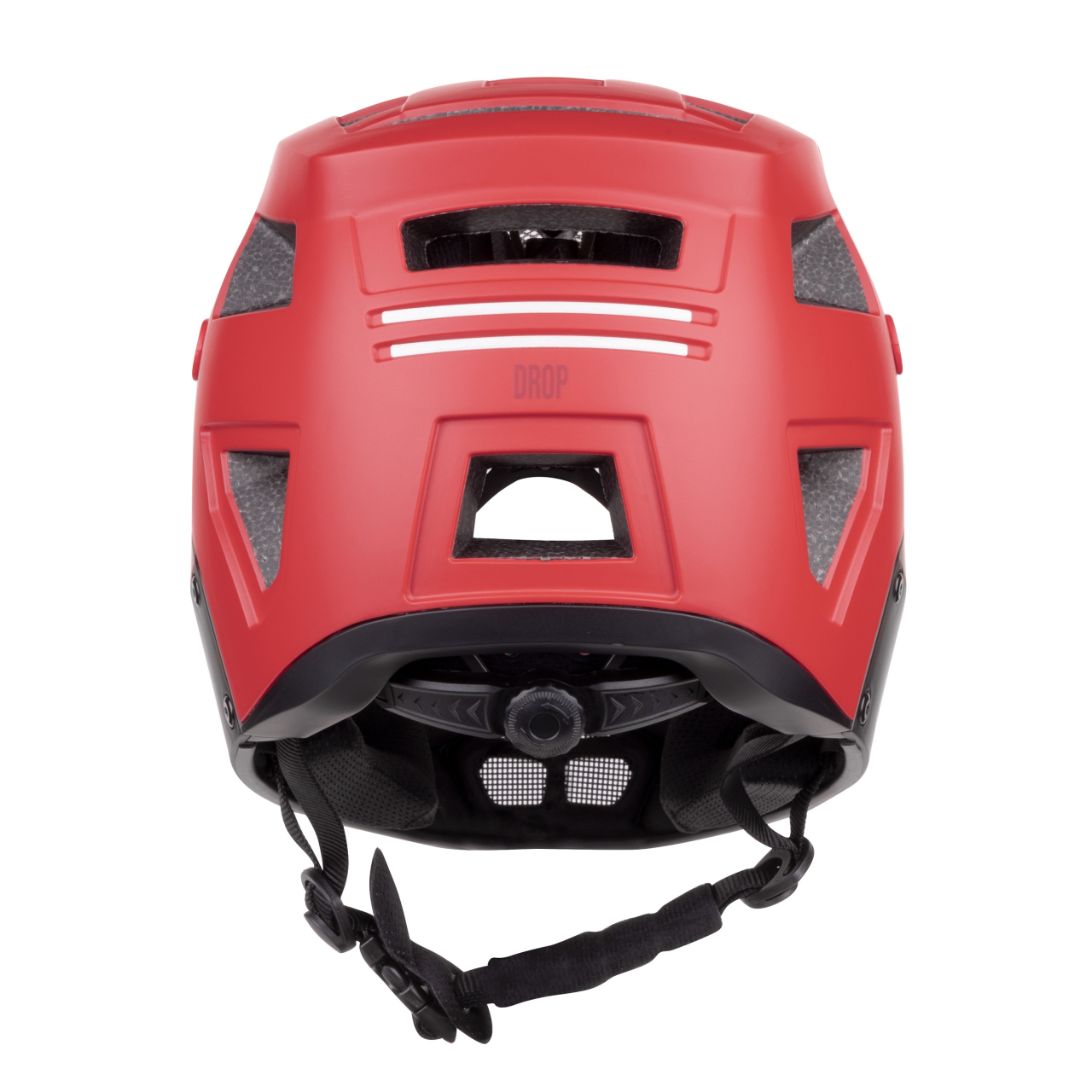 Casca full-face Force DROP downhill, rosu/negru, 58-61cm (L/XL) [4]