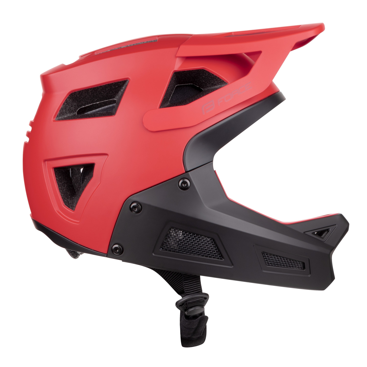 Casca full-face Force DROP downhill, rosu/negru, 58-61cm (L/XL) [2]