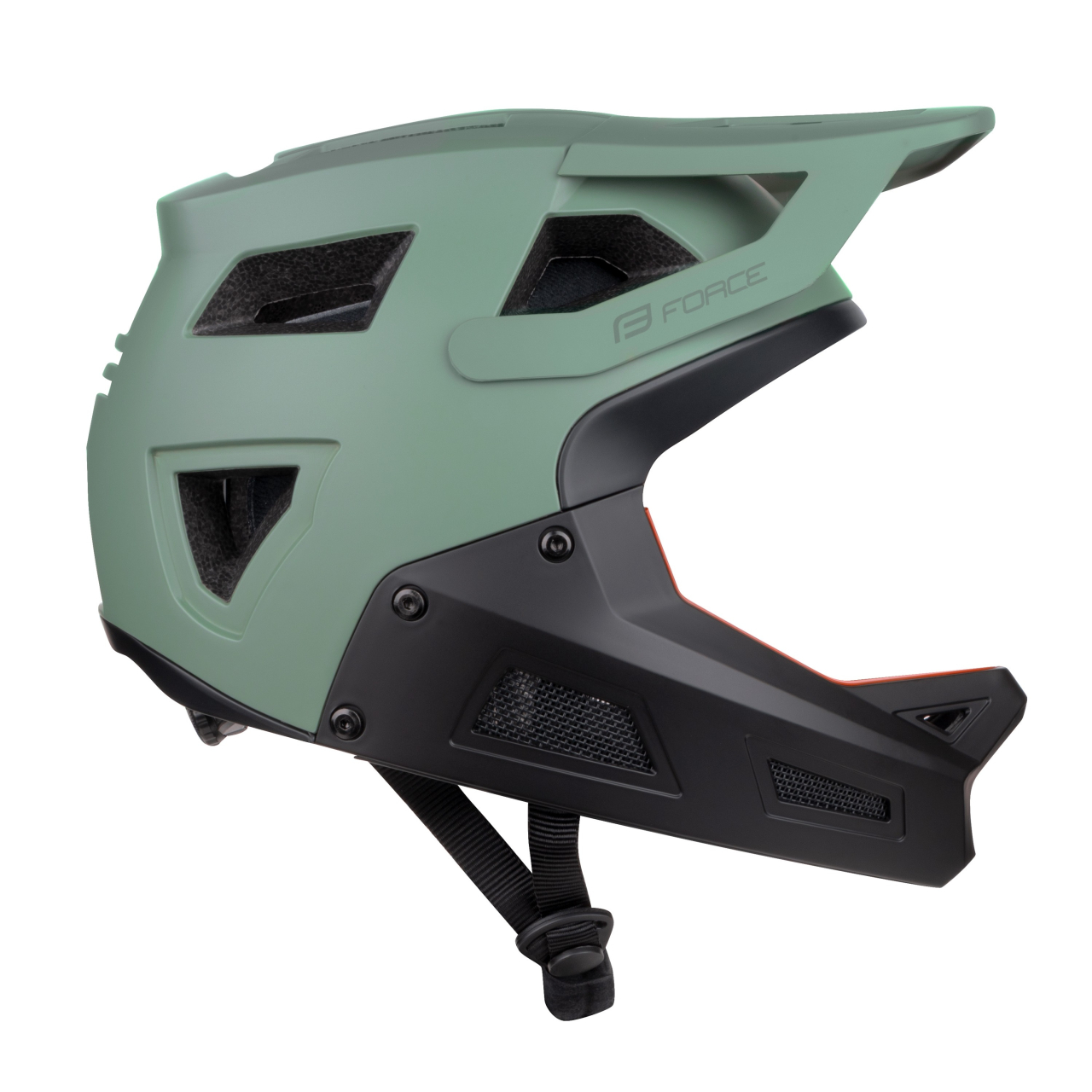 Casca full-face Force DROP downhill, verde/negru, 55-58cm (S/M) [2]