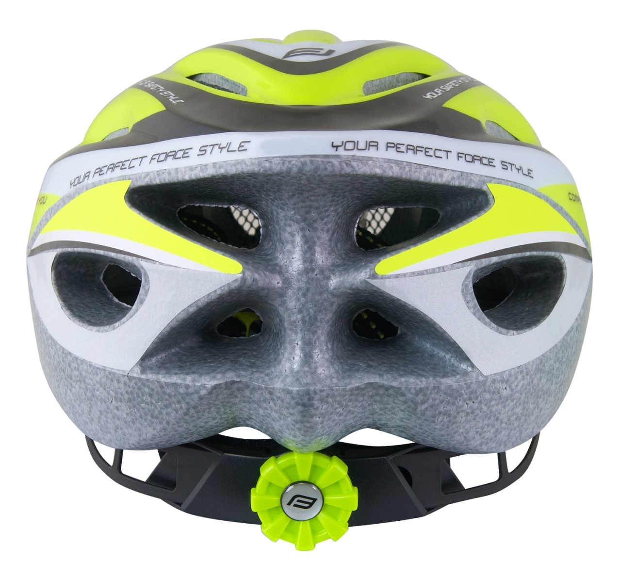 Casca Force Hal, galben fluo/negru, XS-S, 48-54cm [3]