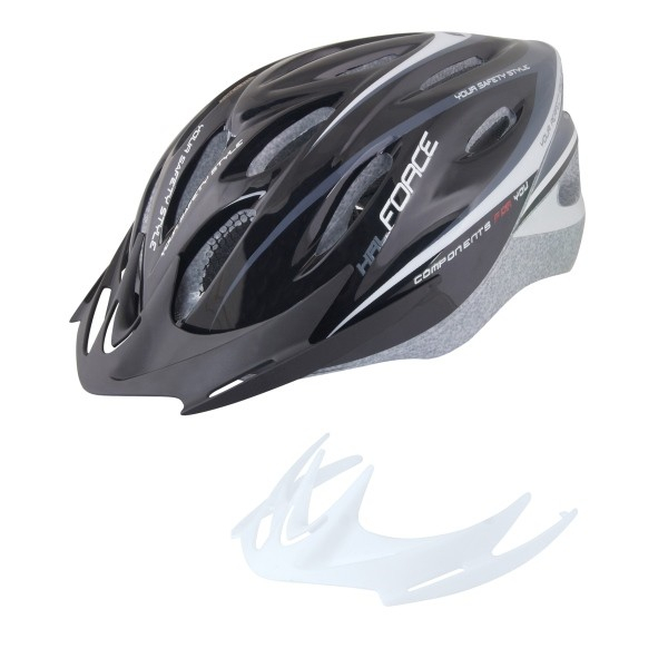 Casca Force Hal, negru/gri/alb, S-M, 54-58cm [4]