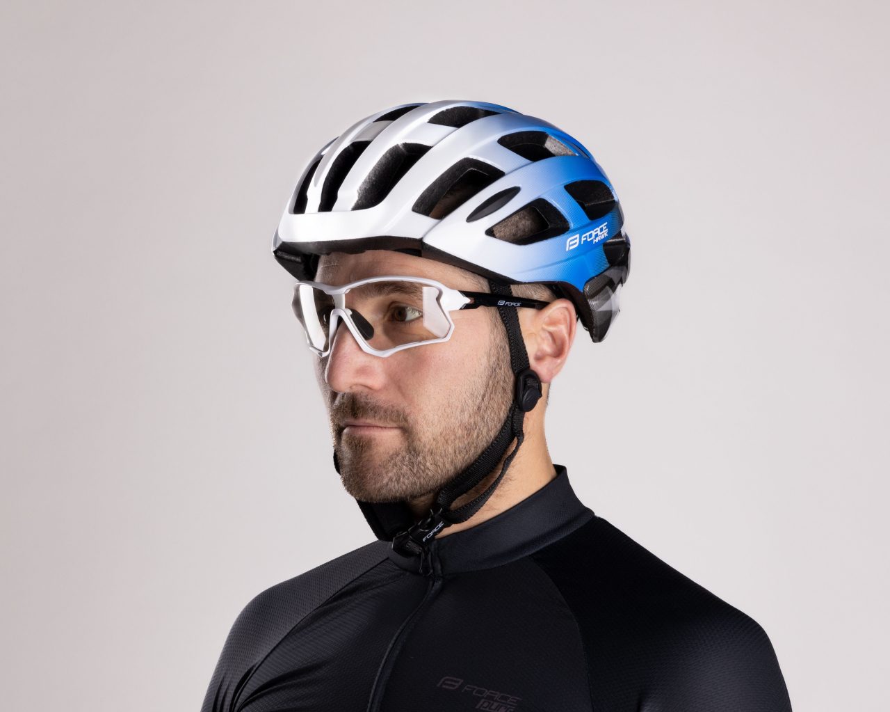 Casca Force Hawk alb/albastru S-M (56-59 cm) [7]