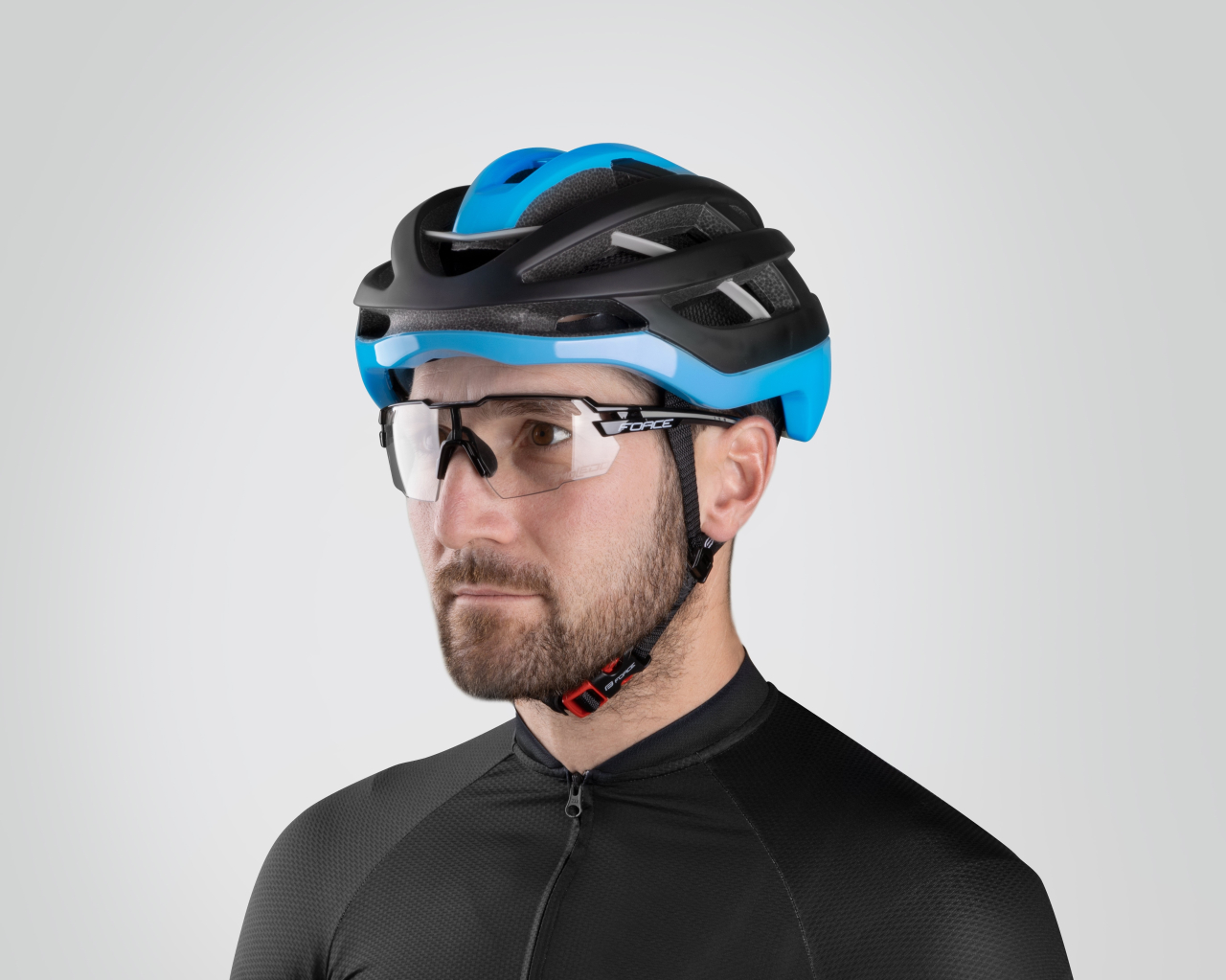 Casca Force Lynx negru/albastru S/M [7]