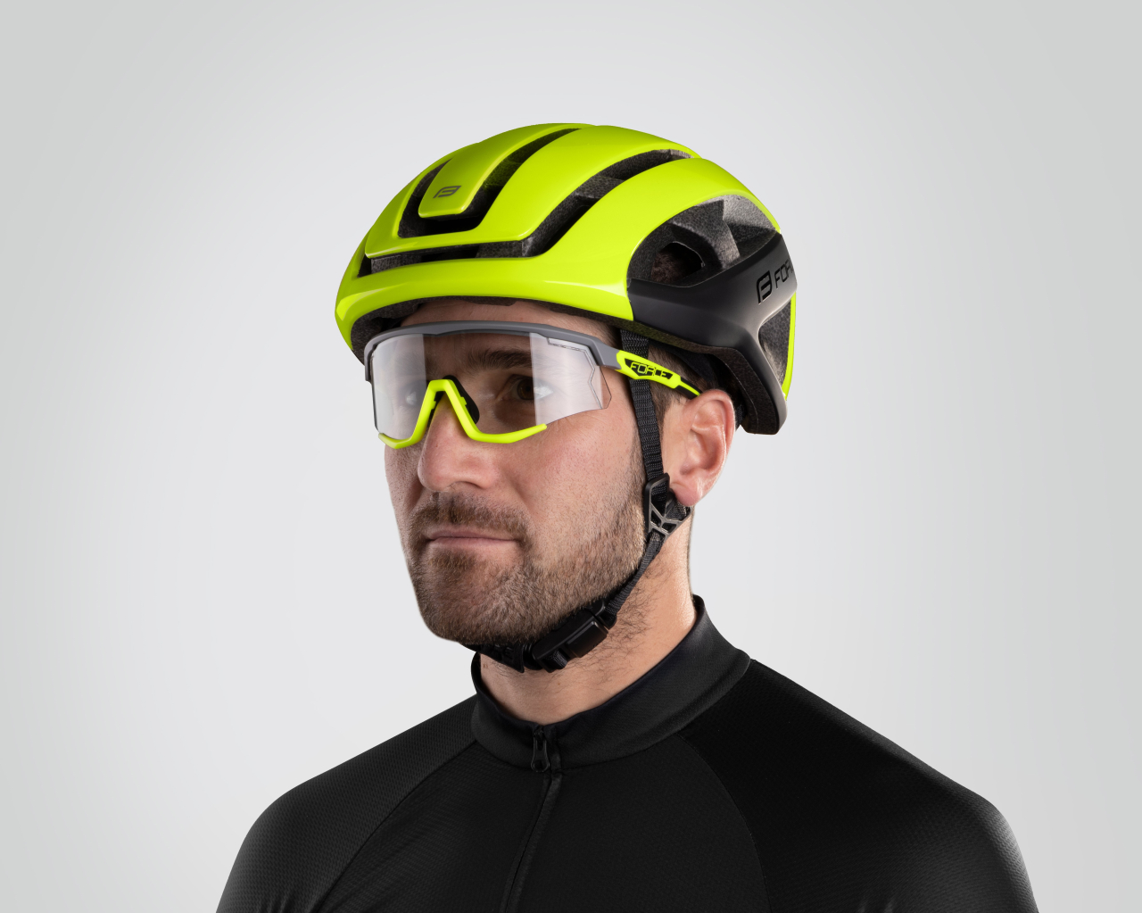 Casca Force NEO fluo/negru L-XL (58-62 cm) [6]