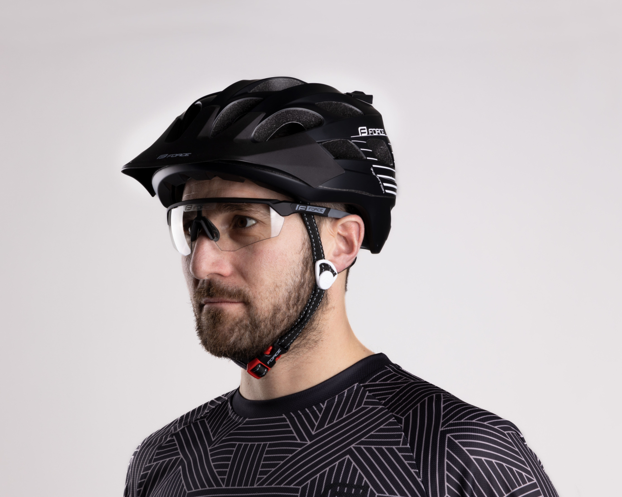 Casca Force Raptor MTB negru/alb L/XL [7]