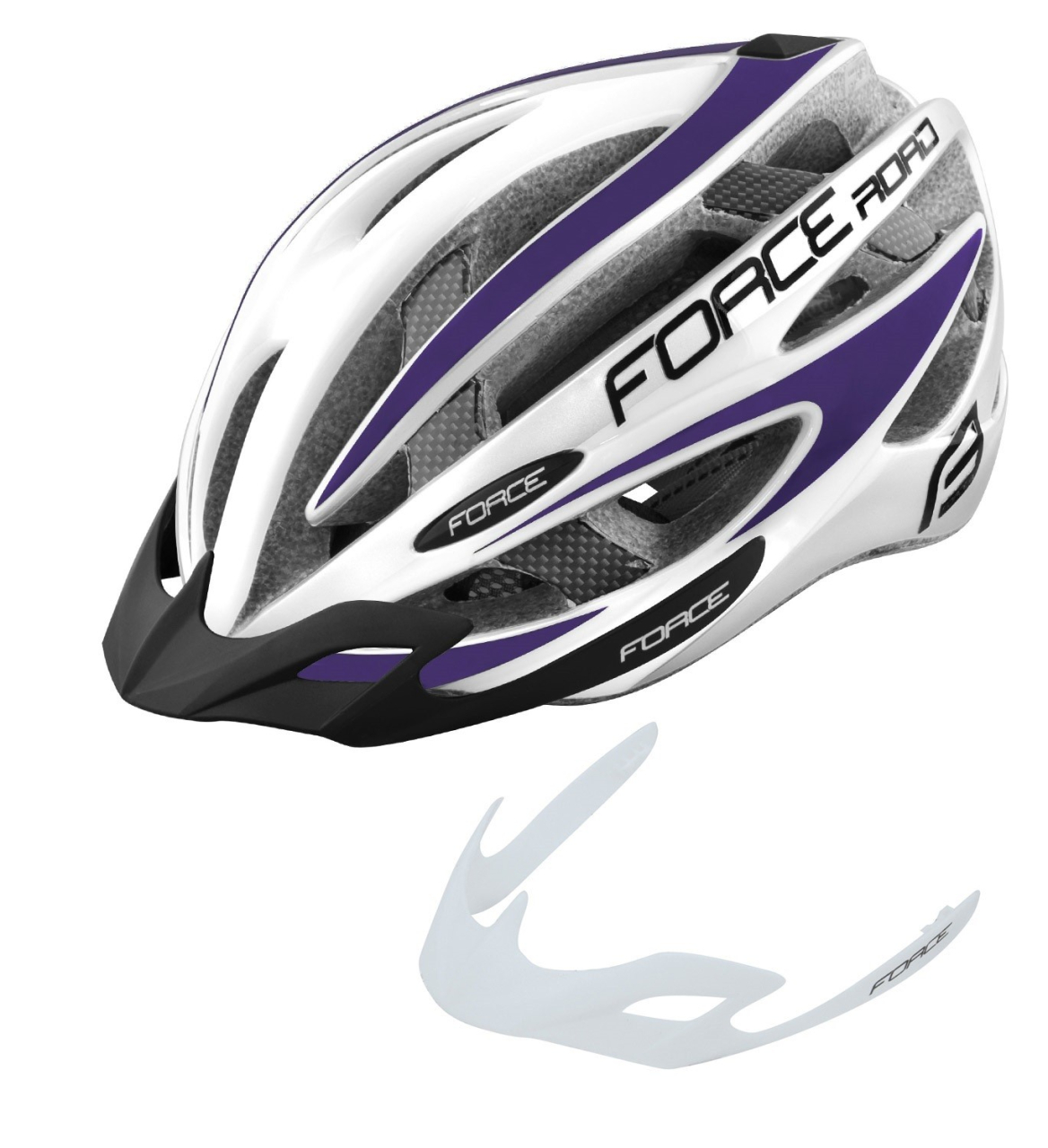 Casca Force Road, Alb/Violet, S/M (54-58cm) [2]