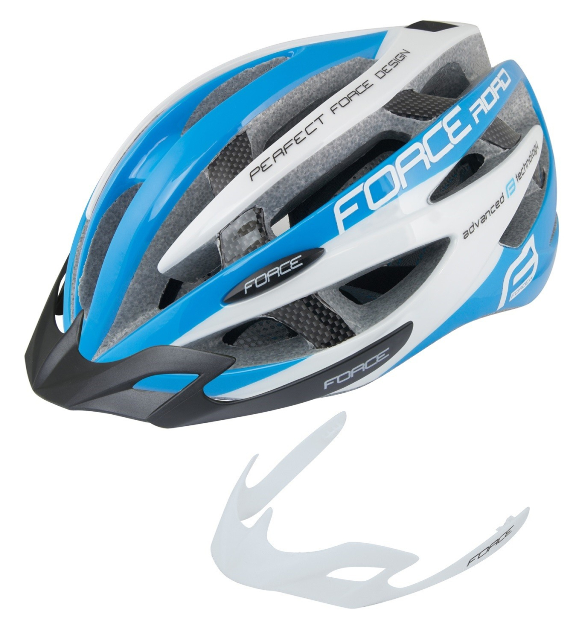 Casca Force Road, Albastru/Alb, S/M (54-58cm) [2]