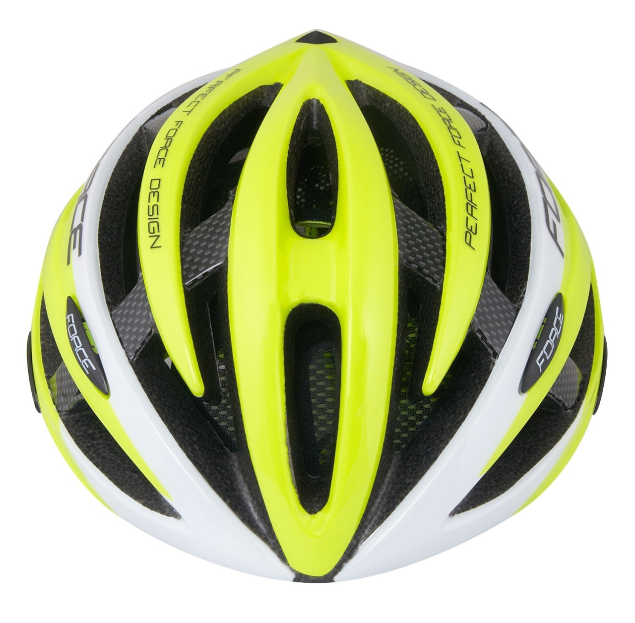 Casca Force Road, Galben Fluo/Alb, L/XL (58-63cm) [4]