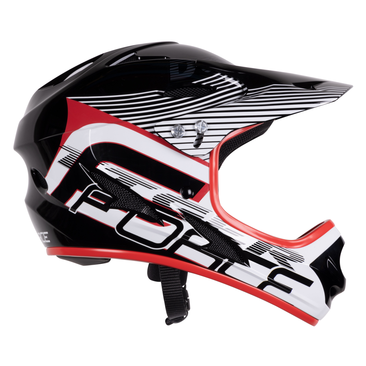 Casca Force Tiger downhill negru/rosu/alb L/XL [2]