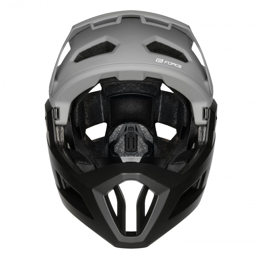 Casca full-face Force Venom Downhill, Gri/Negru, S/M, 55-58cm [3]