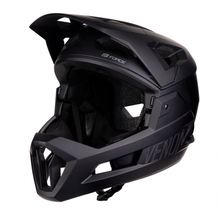 Casca full-face Force Venom Downhill, negru, S-M, 55-58cm [1]