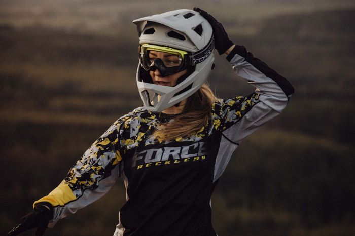 Casca full-face Force Venom Downhill, gri, S-M, 55-58cm [9]